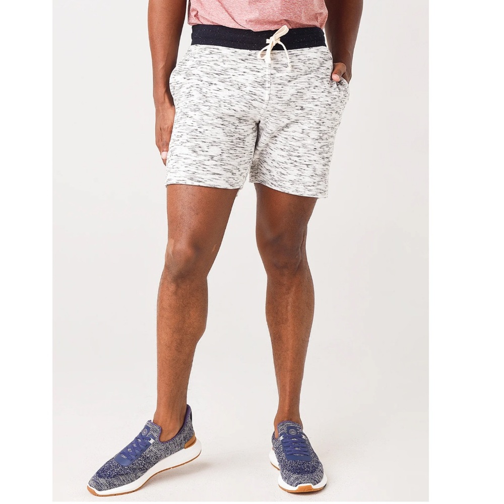 Gray And Black Patterned Velour Super Soft Shorts - image 1